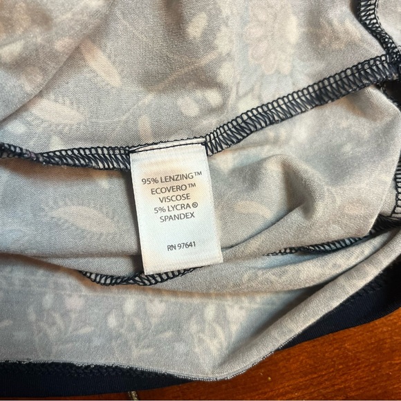 J. Jill Midnight Blue Floral Midi Dress - Picture 8 of 9